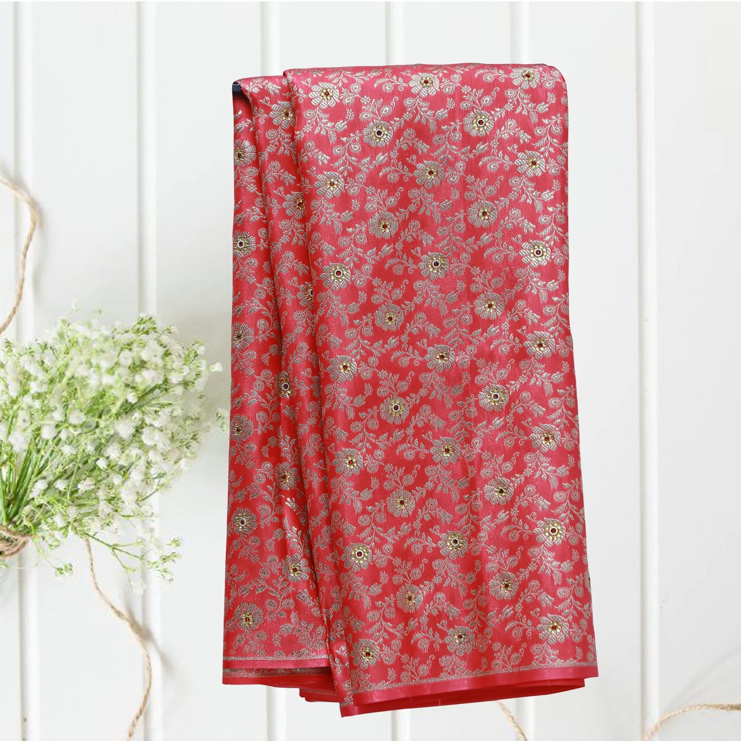 Imperial Red Banarasi Work Lehenga Choli with Dupatta β Shop Now