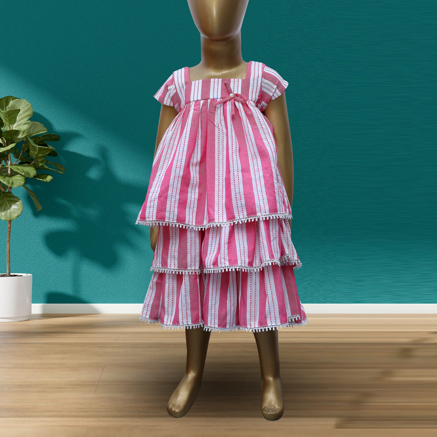 tiered ruffle dress