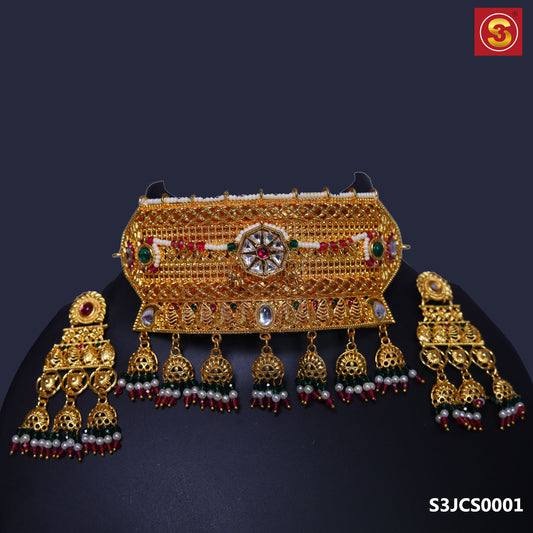 Traditional Kundan Choker Set (S3JCS14313)