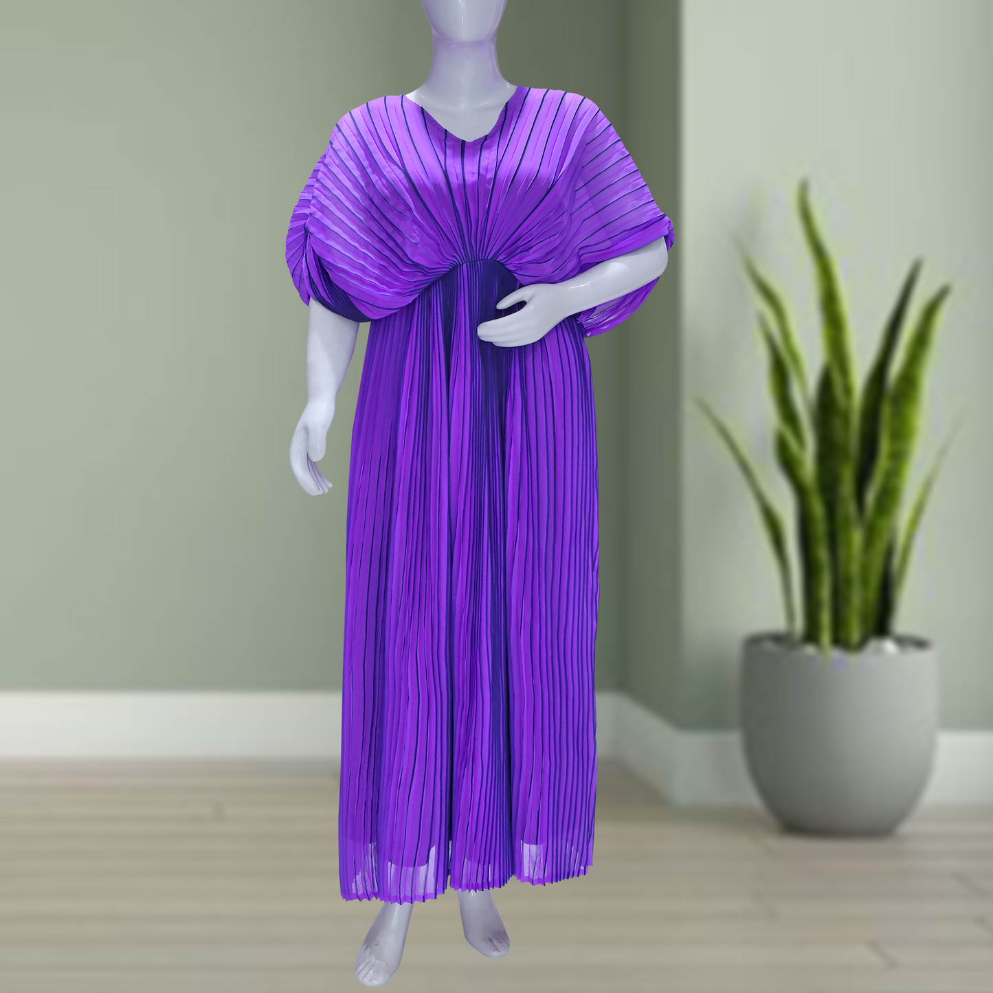 The Crushed Fabric Gown