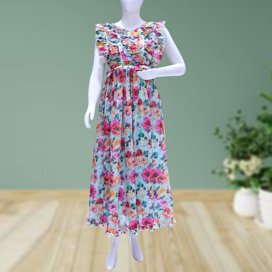 The Floral Gown – Where Elegance Meets Nature