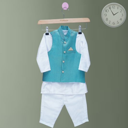 Style Kurta Pyjama Waistcoat for Boys