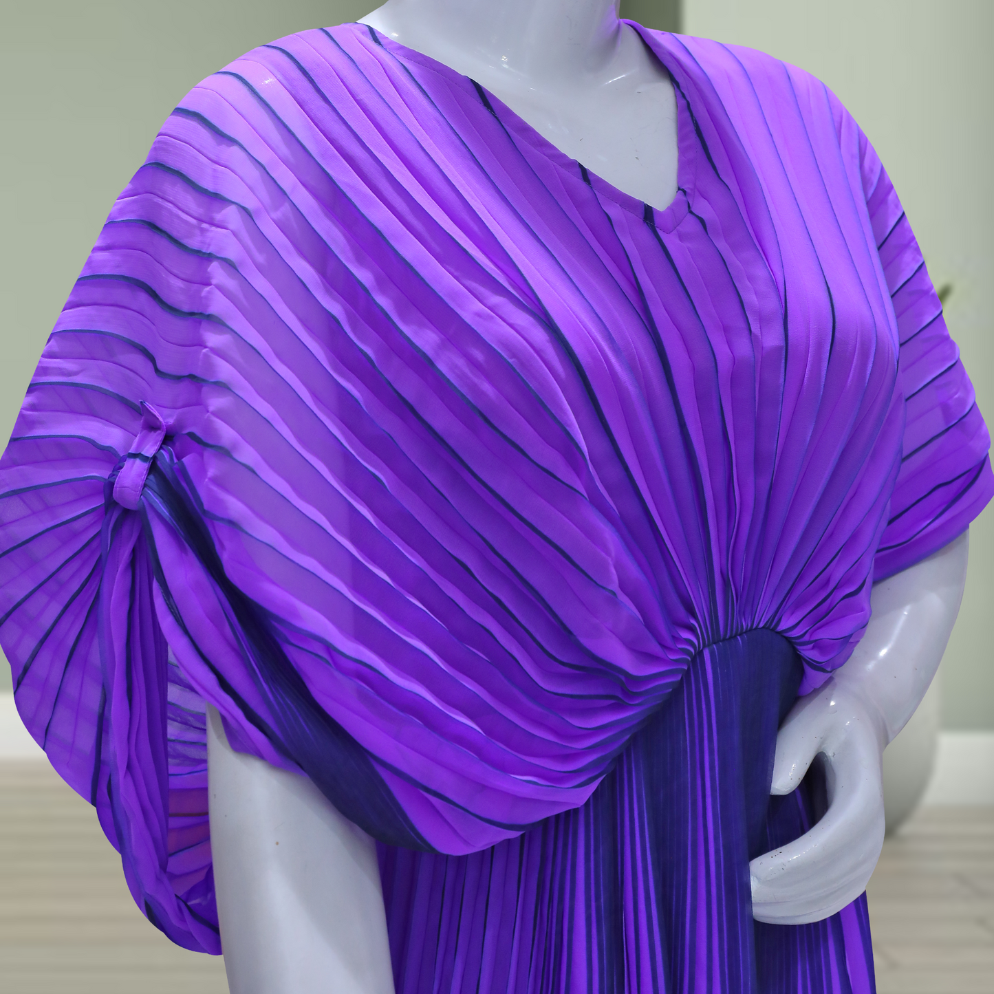 The Crushed Fabric Gown