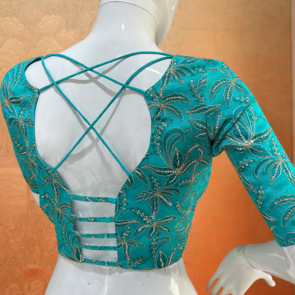 backless saree blouse