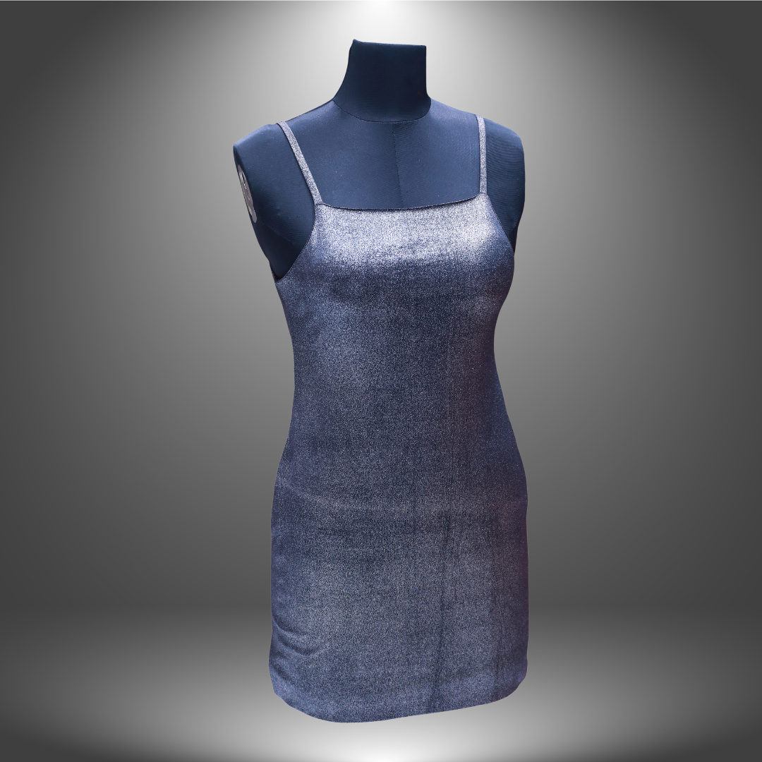 Stunning halterneck bodycon dress adorned with elegant diamante details, featuring a sleek black cowl shape. | cowl shape