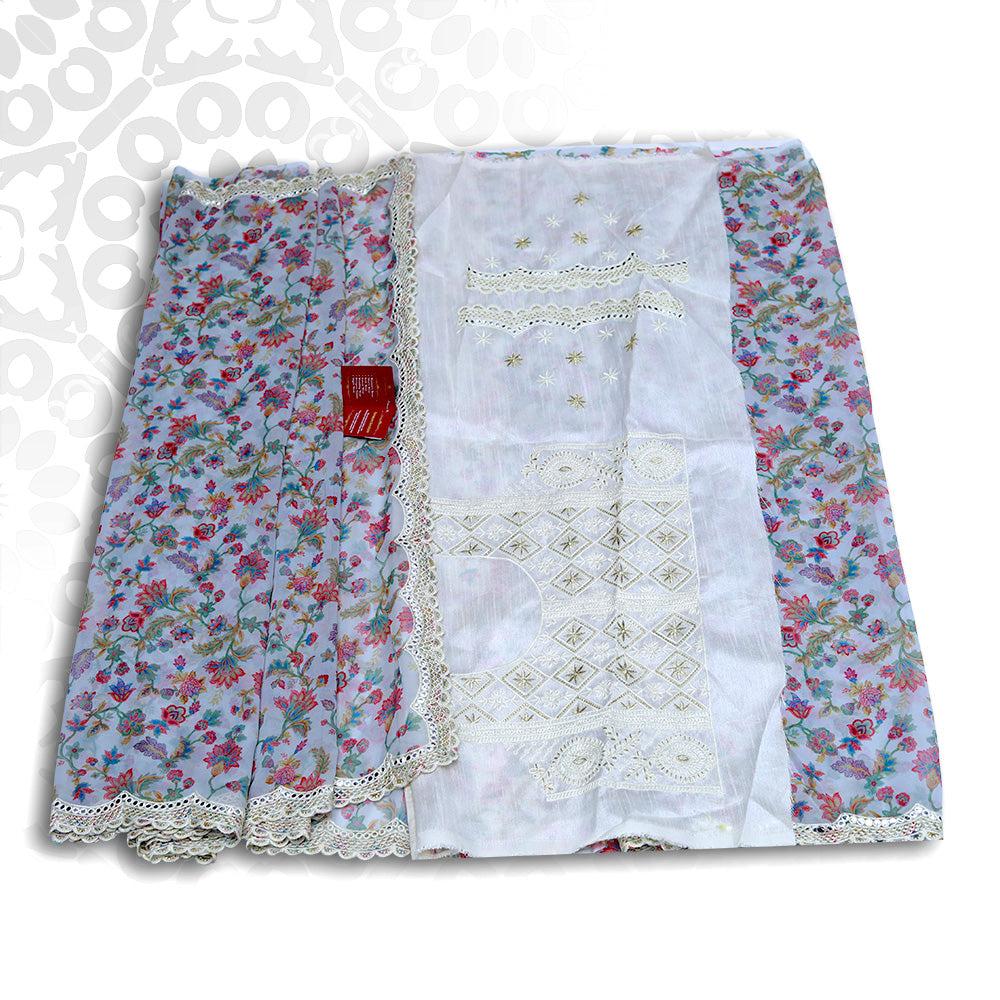 white saree