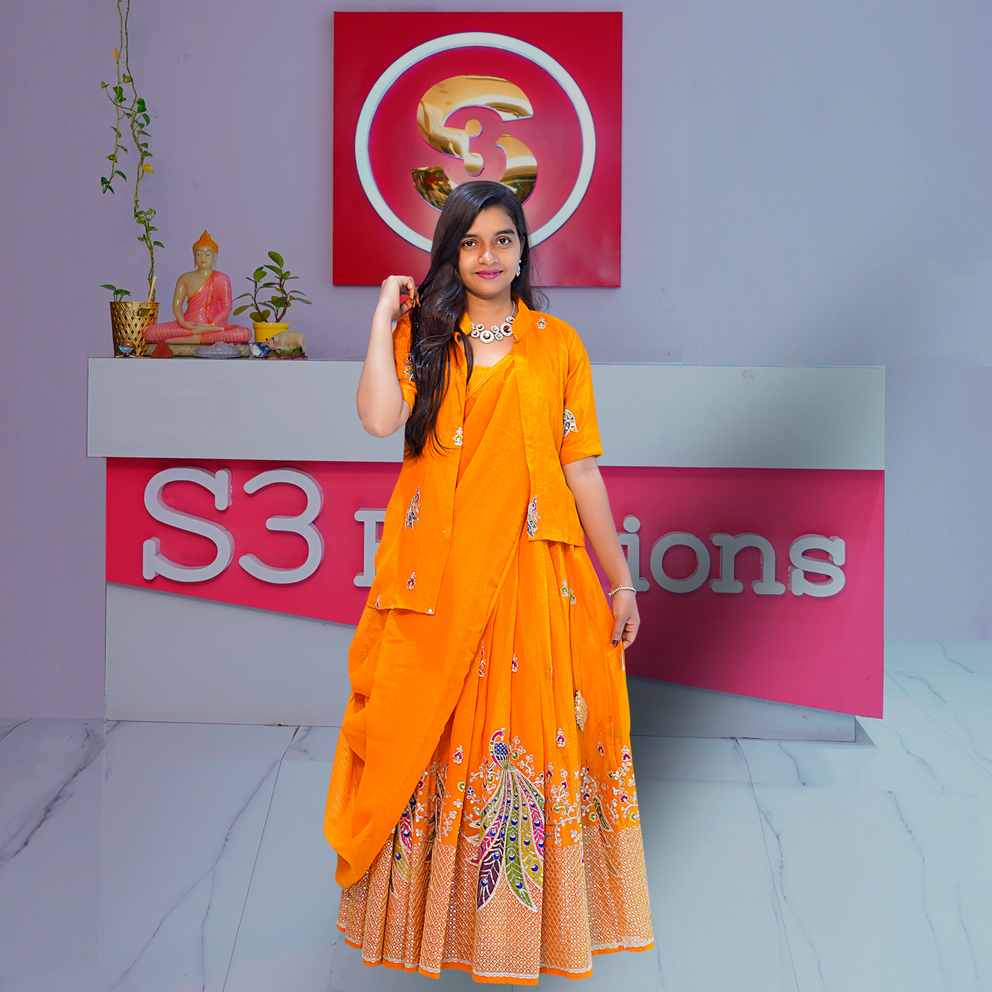 Embellished Lehenga Choli Set – Ethnic Elegance
