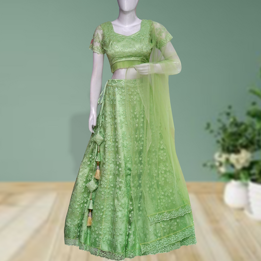 Earthy greenTrendy Lehenga Choli for Women