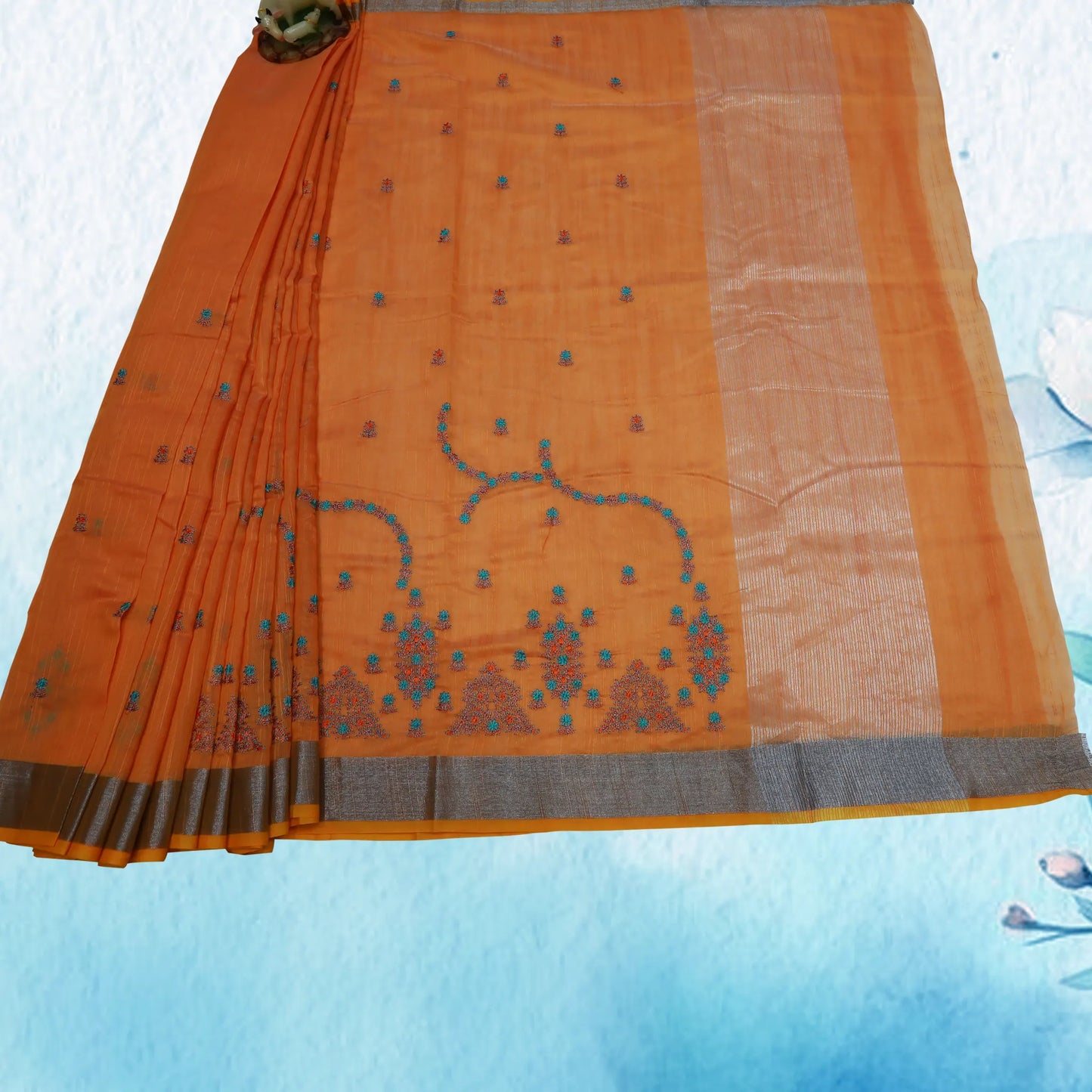 Lenin Embroidery Saree | Saree 14