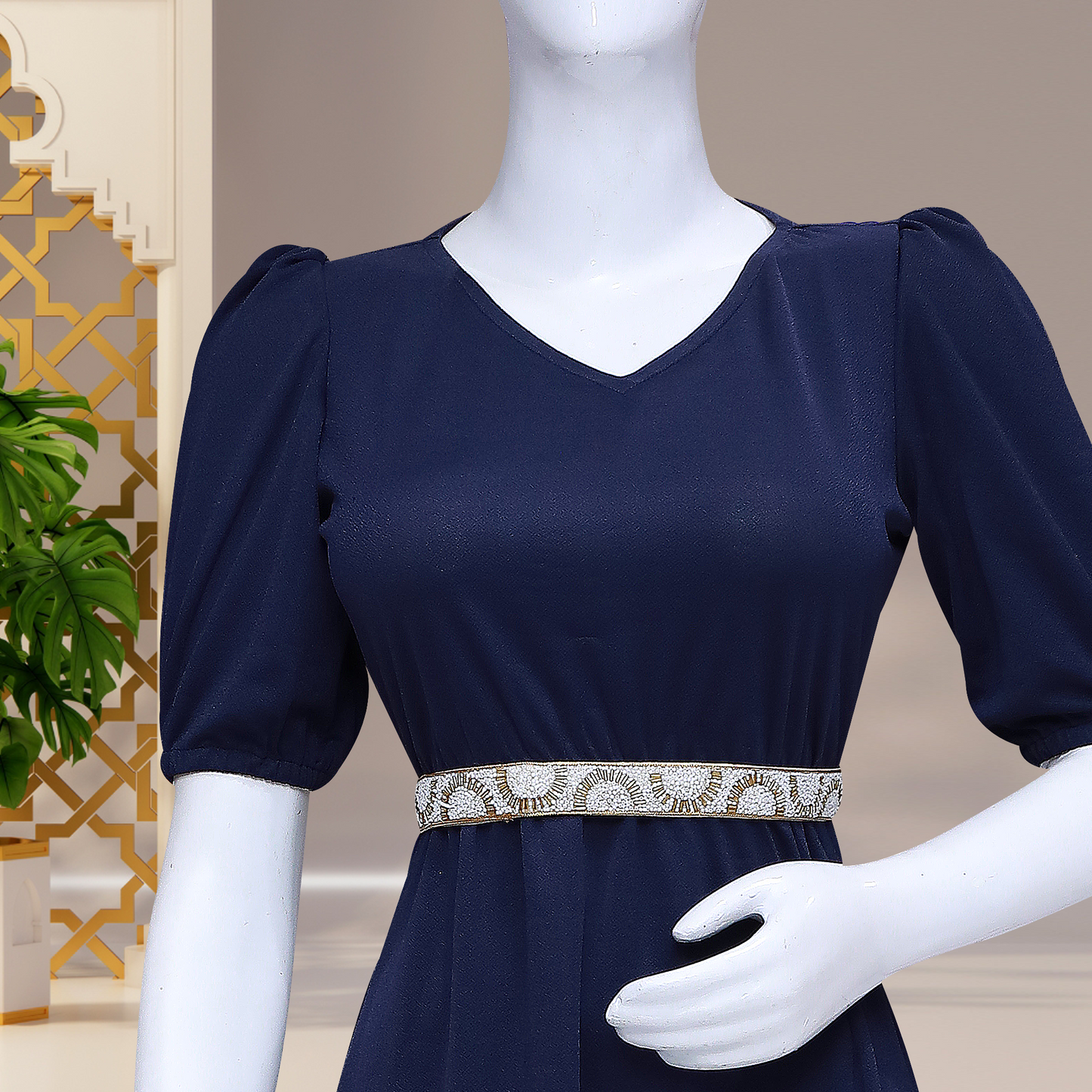 Embellished Fit & Flare Dress SELVIA