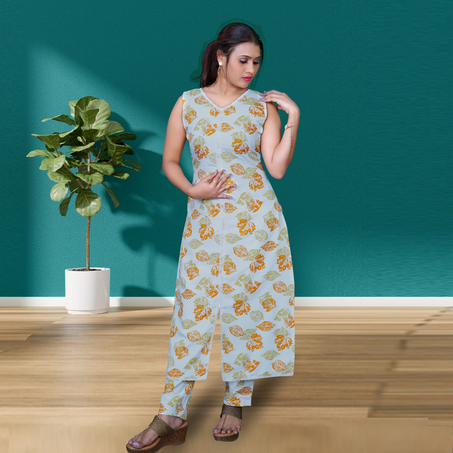 Women A-line Kurta Set