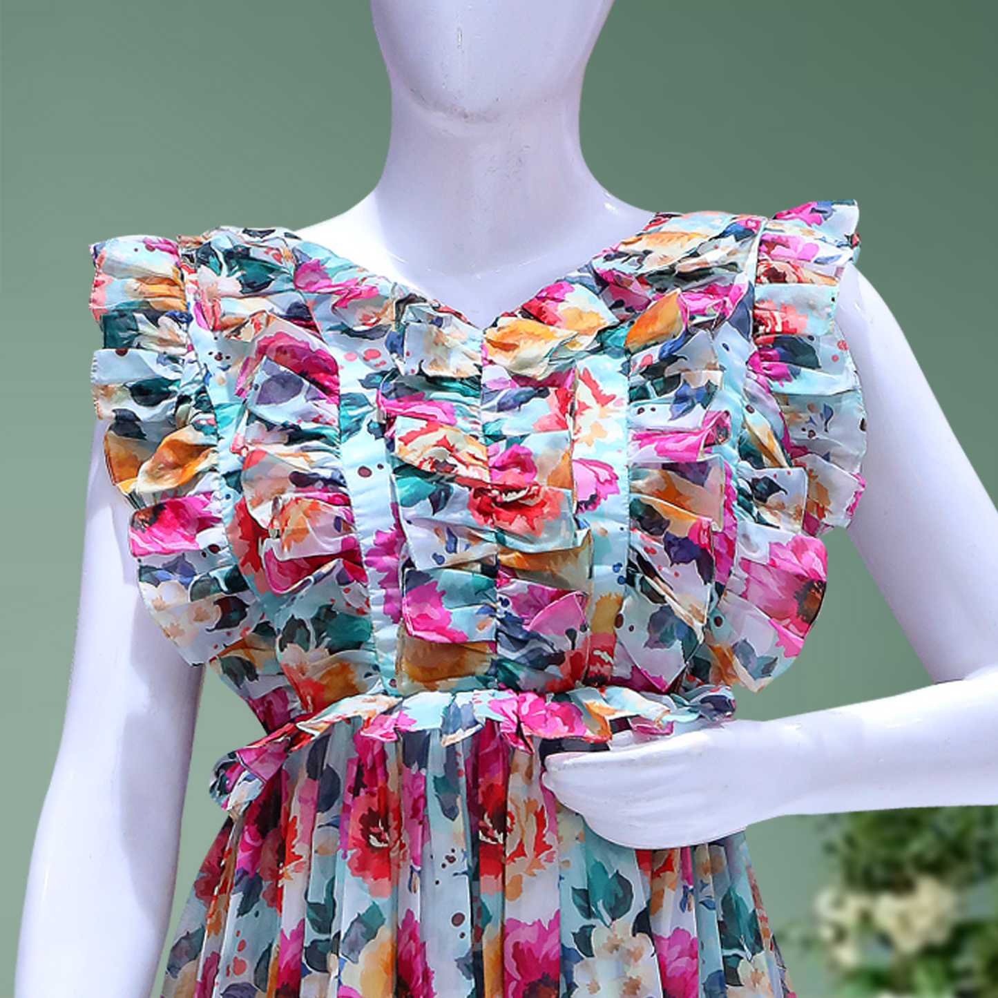 The Floral Gown – Where Elegance Meets Nature