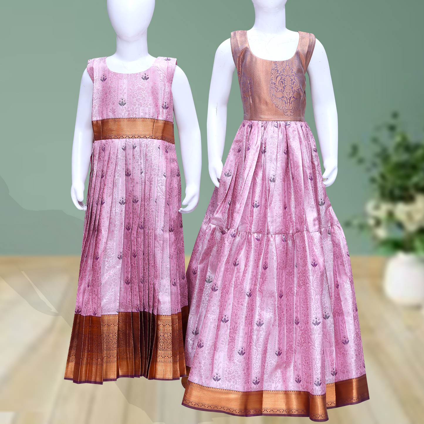 Twinning in Style | Perfect Pastel Purple Dresses for Sisters