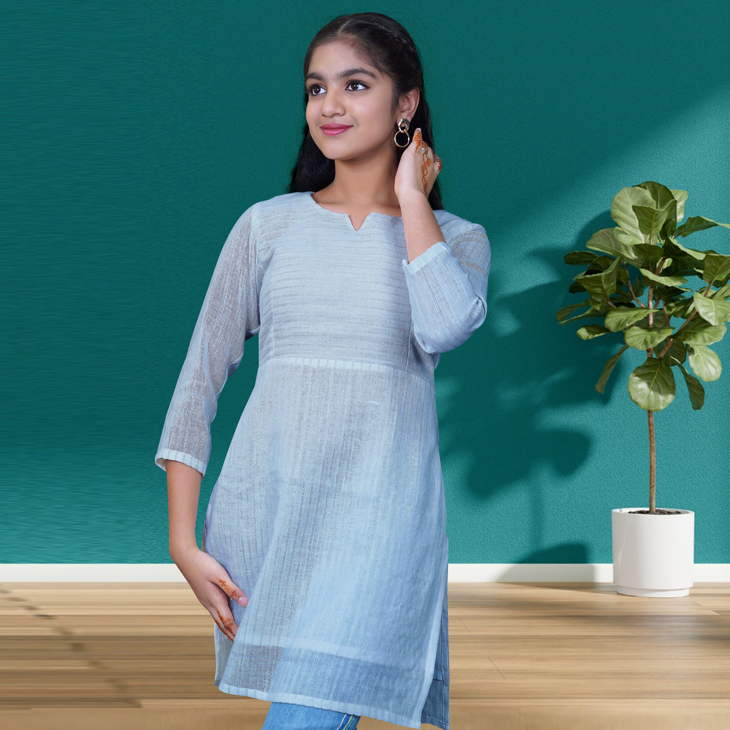 Solid White Cotton Straight Top β Everyday Comfort & Style | S3 Fashions