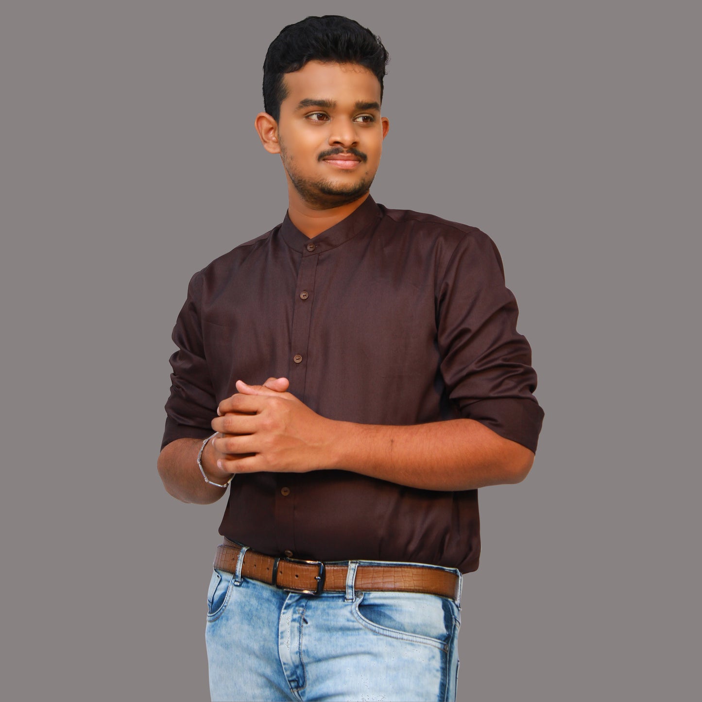 Brown Casual Shirt | S3CS772A