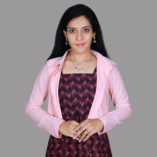 Women Solid Jacket | Pink Womens Jackets in Hyderabad