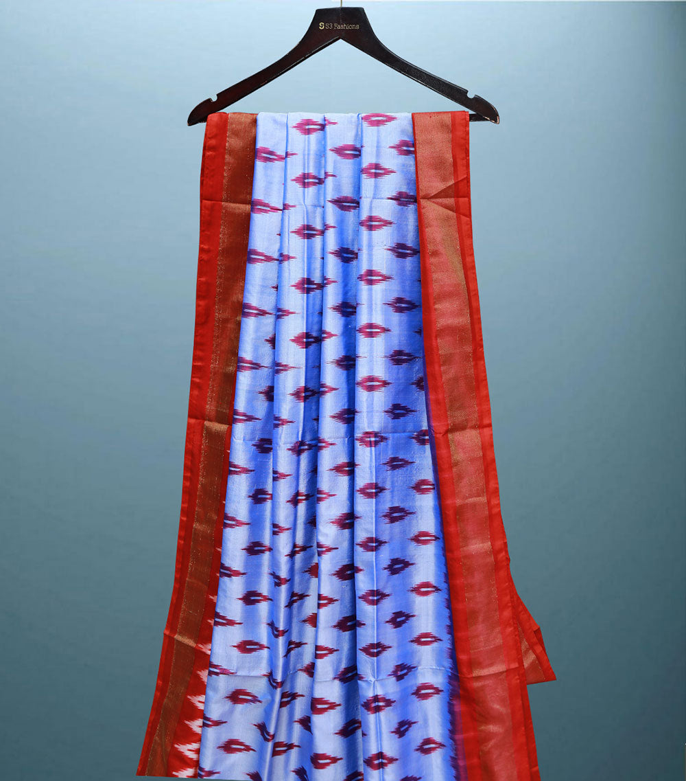 Violet and abd Red Handloom Pattu Saree | Saree 18