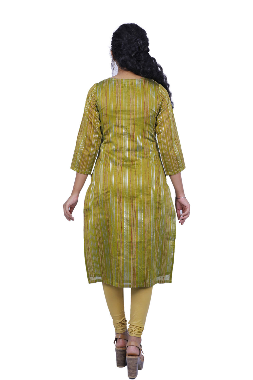 Women Woven Design Straight Kurta | S3k331