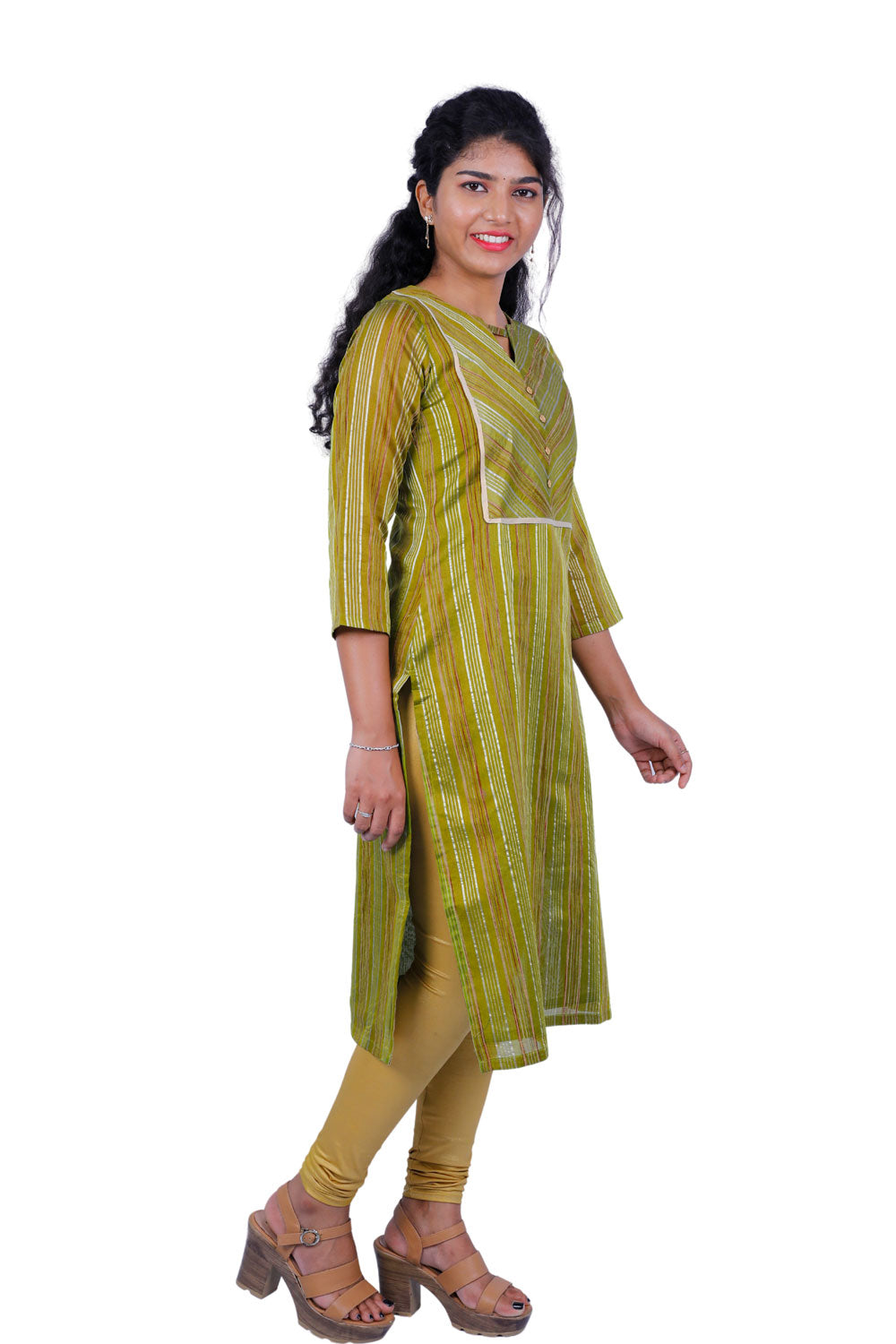 Women Woven Design Straight Kurta | S3k331