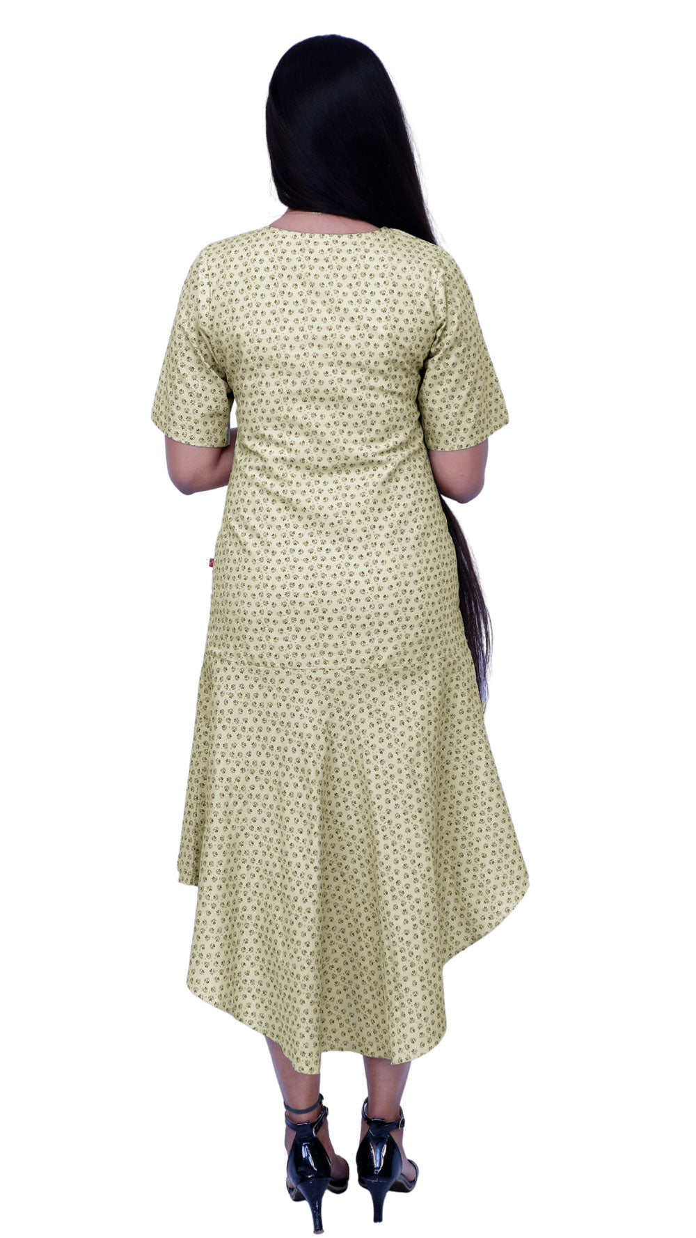 Women Floral Print High Low Kurta | S3W126