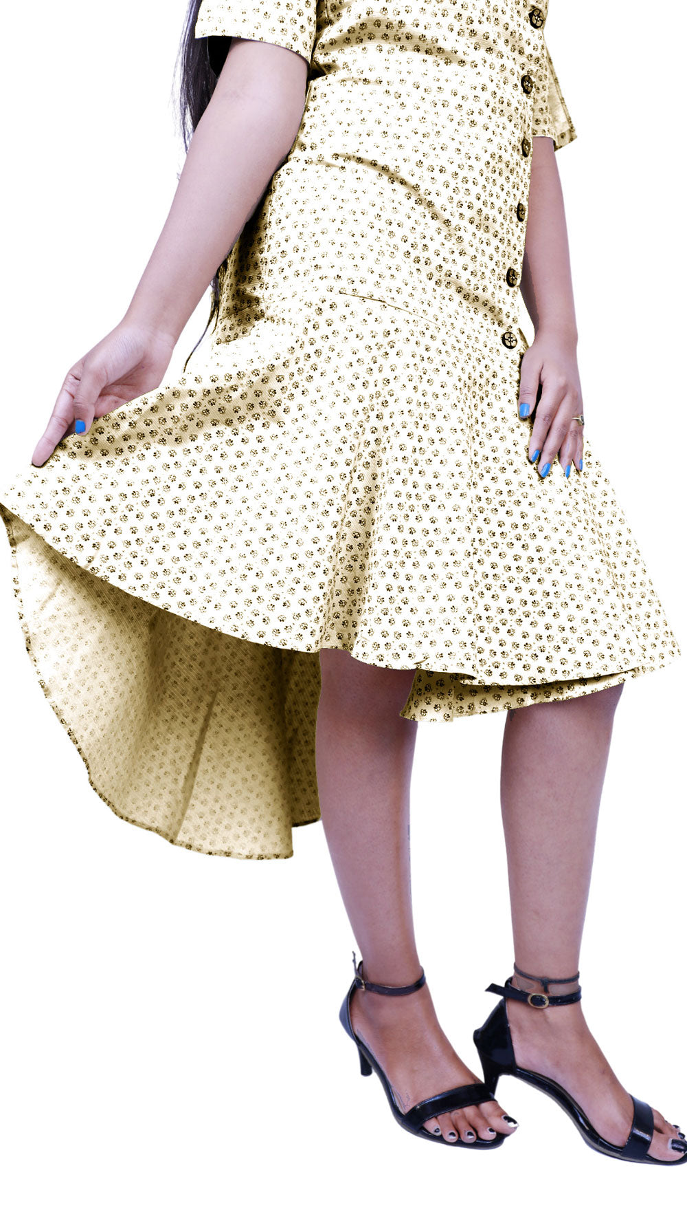 Women Floral Print High Low Kurta | S3W126