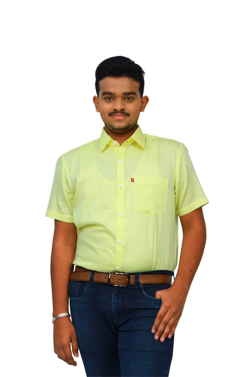 Solid Yellow Men’s Shirt | S3S723