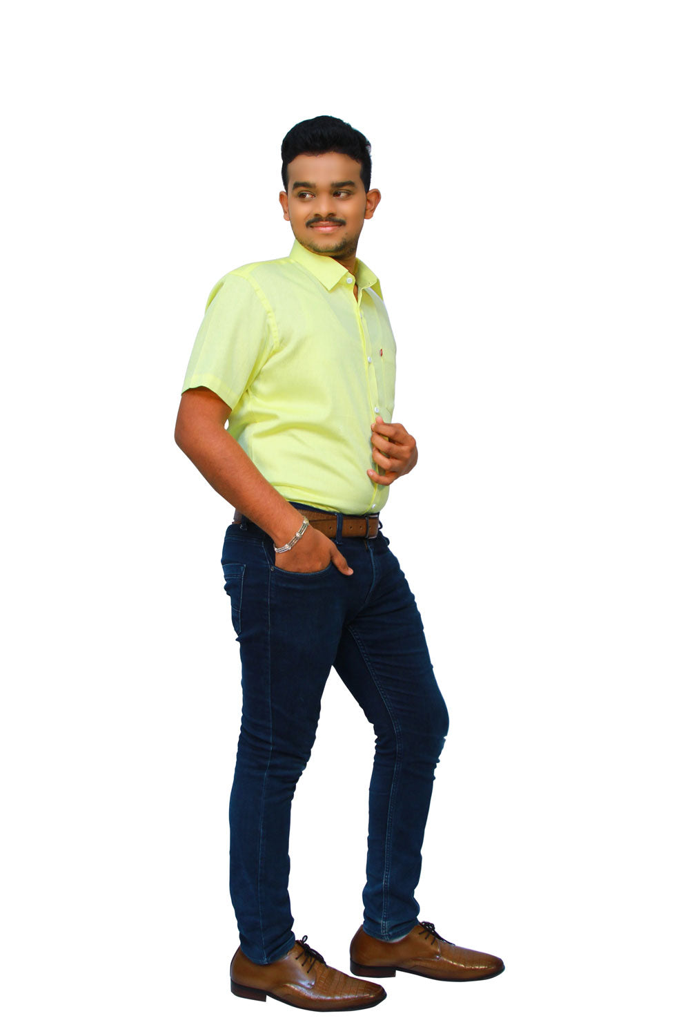 Solid Yellow Men’s Shirt | S3S723