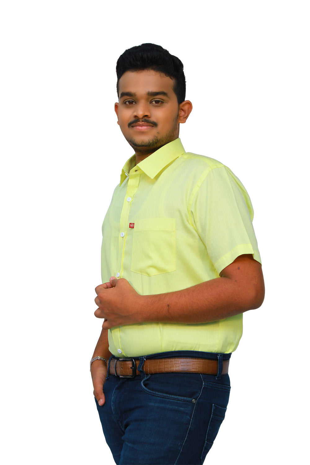 Solid Yellow Men’s Shirt | S3S723