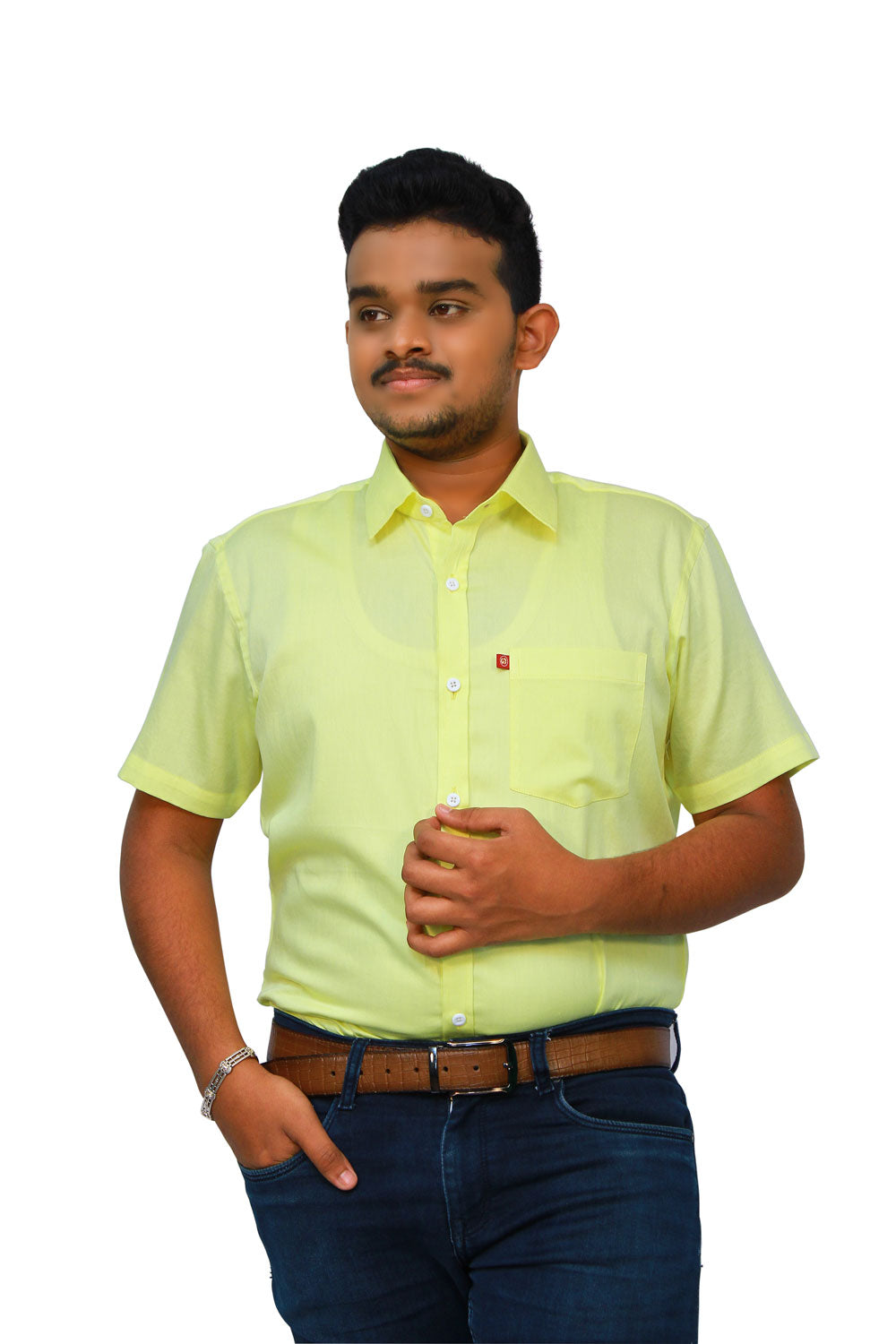 Solid Yellow Men’s Shirt | S3S723