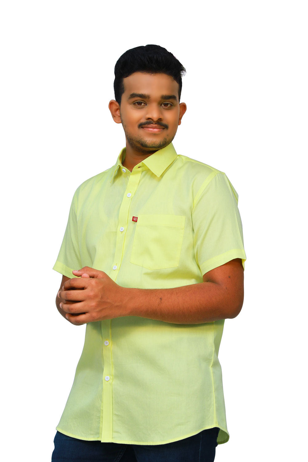 Solid Yellow Men’s Shirt | S3S723