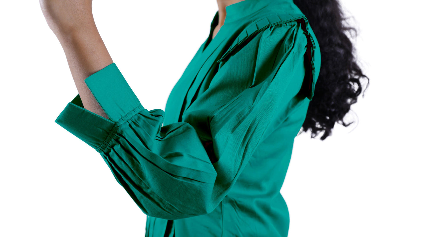 Women Green Dress | S3K061
