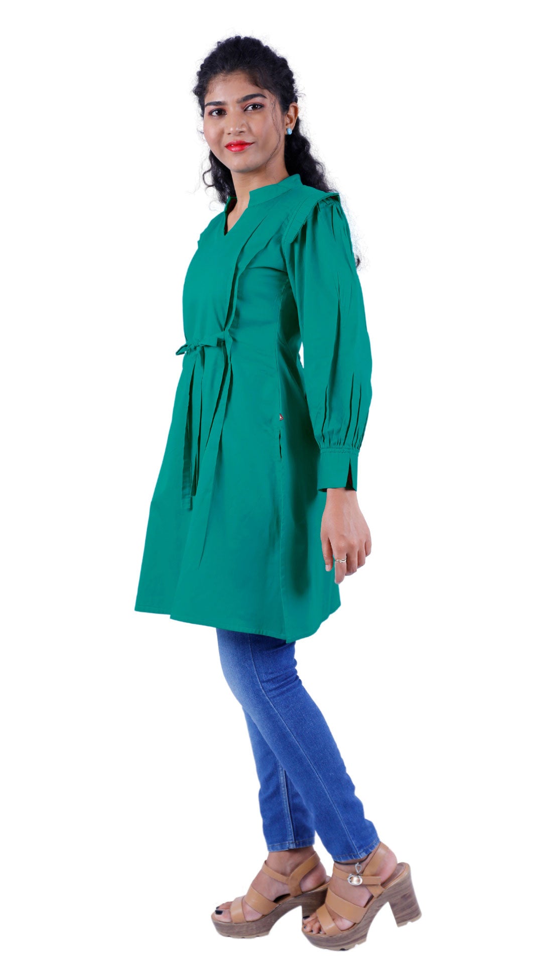 Women Green Dress | S3K061