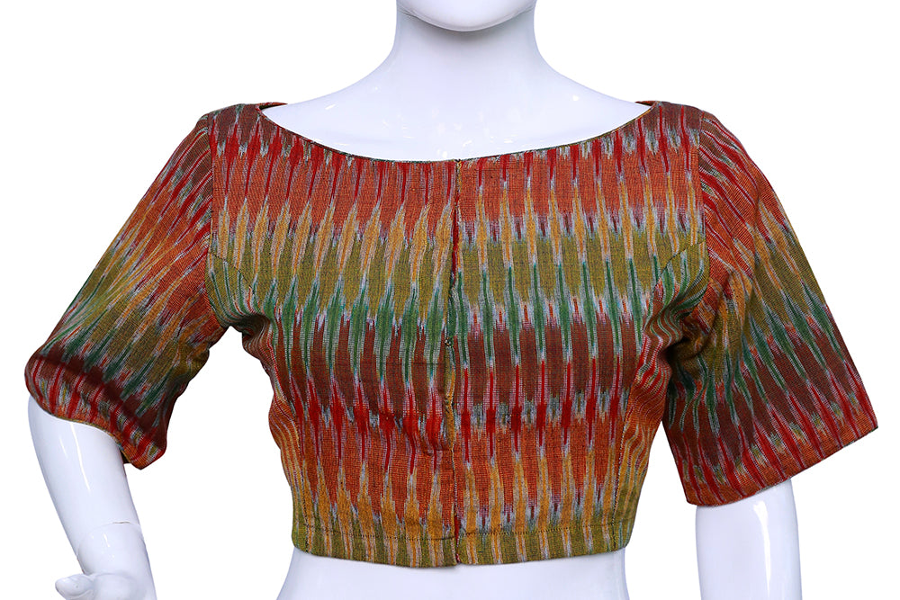 Multicolored Boat Neck Blouse – Bold, Stylish & Versatile | S3 Fashions | S3B16
