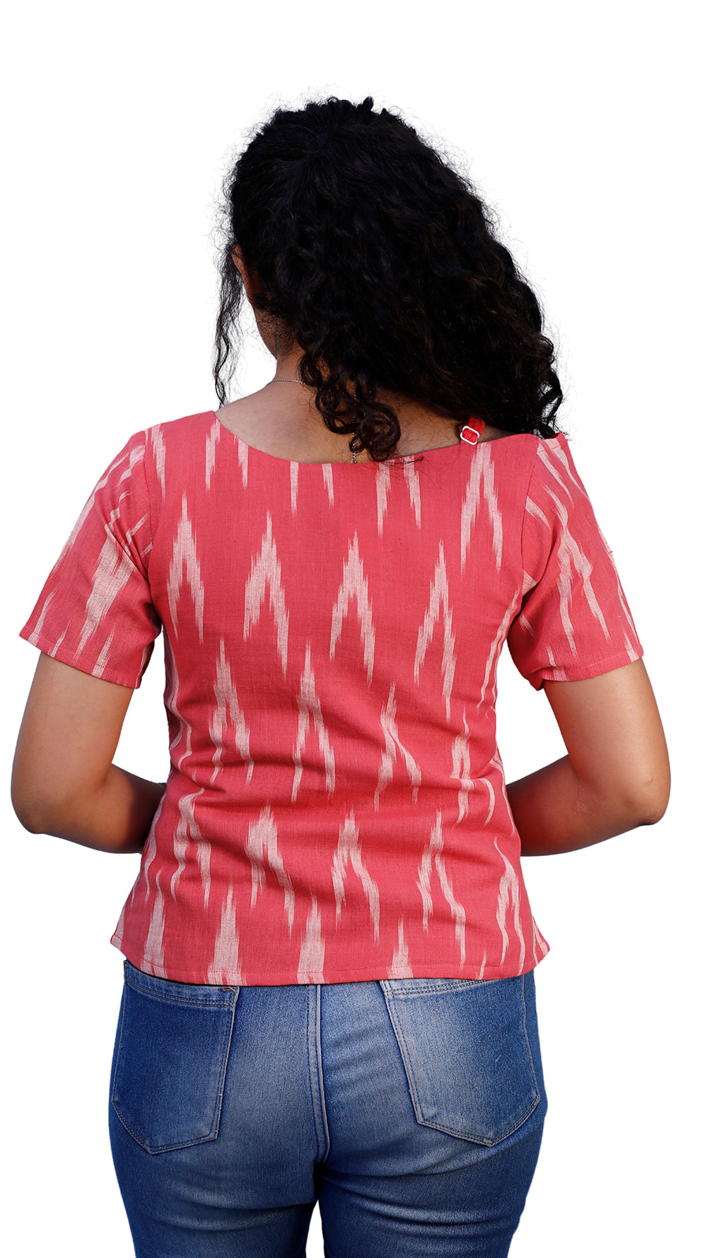 Casual Printed Women Pink Top | S3T579