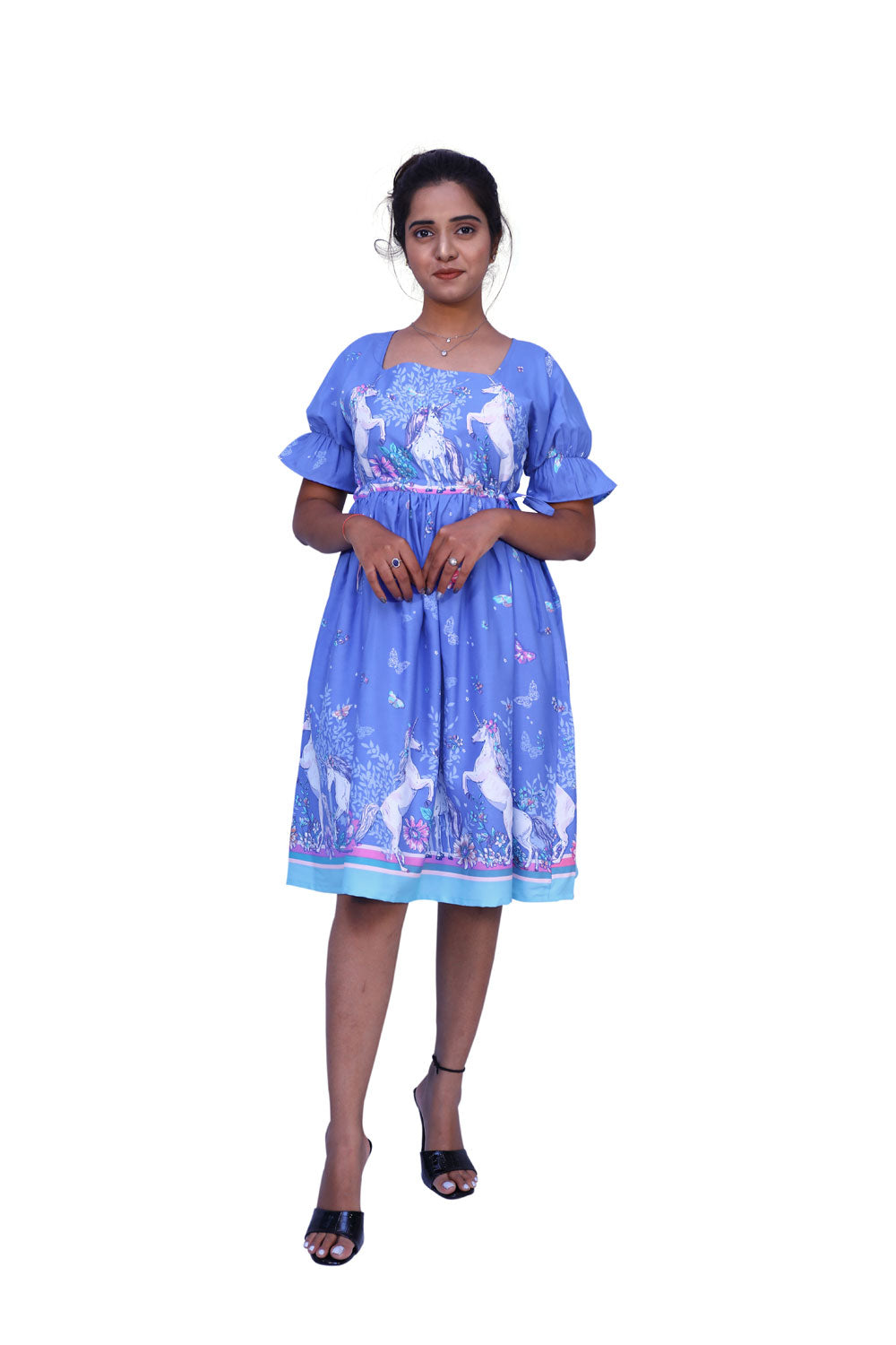 Women Animal Print A-line Dress | S3G757