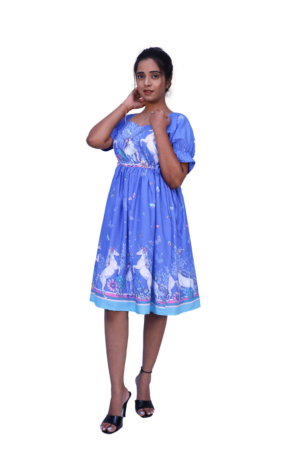 Women Animal Print A-line Dress | S3G757