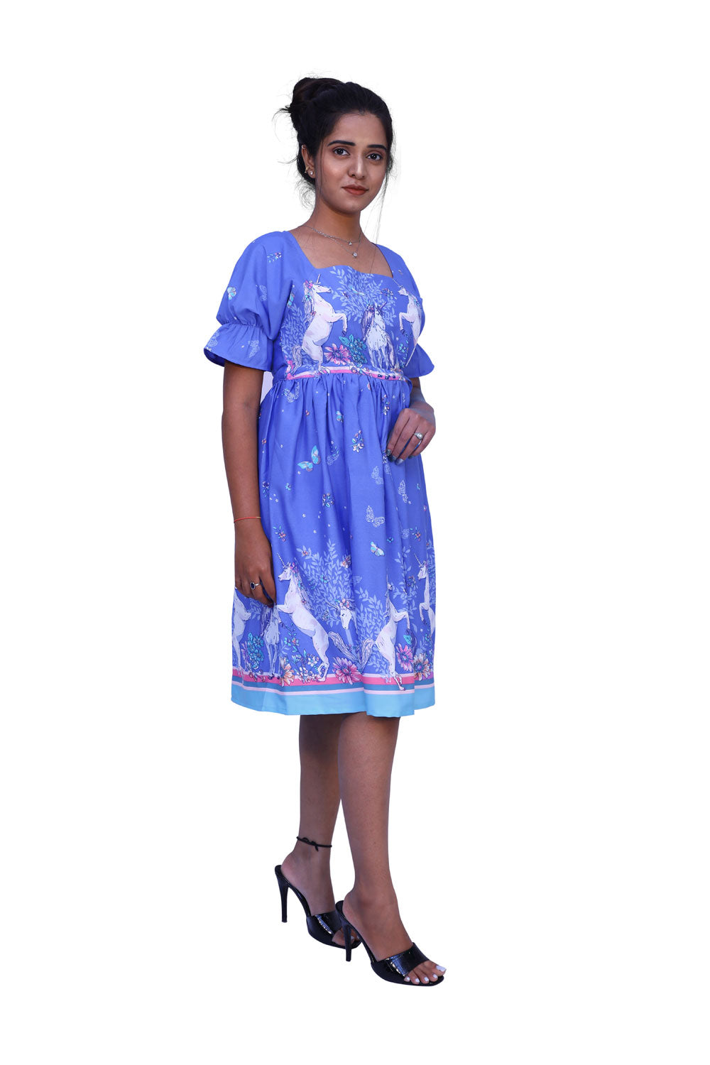 Women Animal Print A-line Dress | S3G757