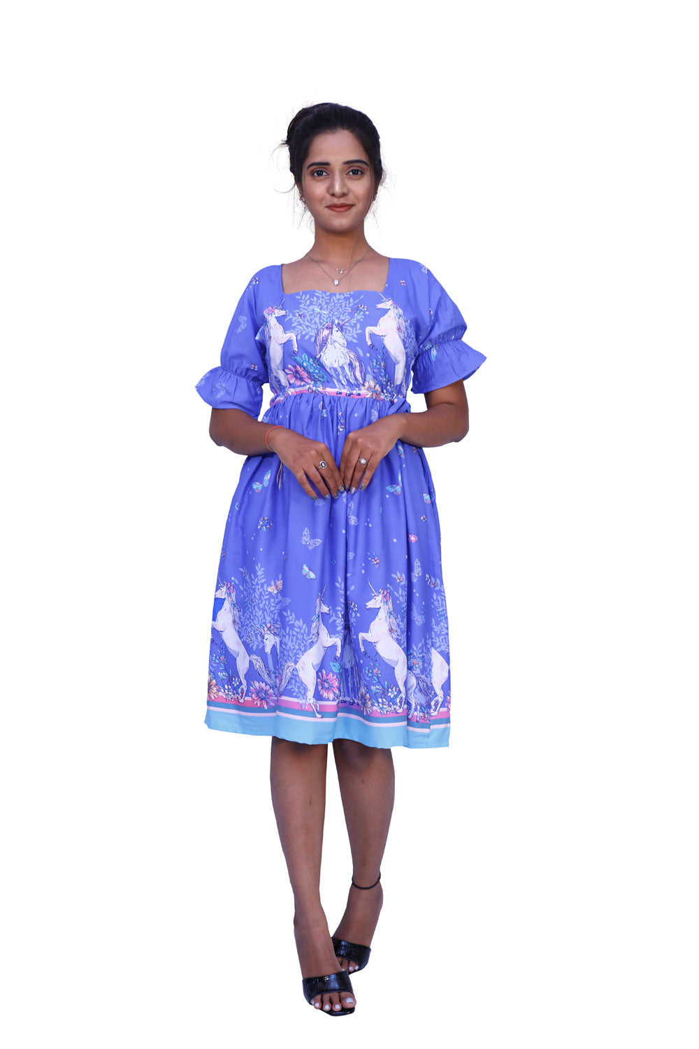 Women Animal Print A-line Dress | S3G757