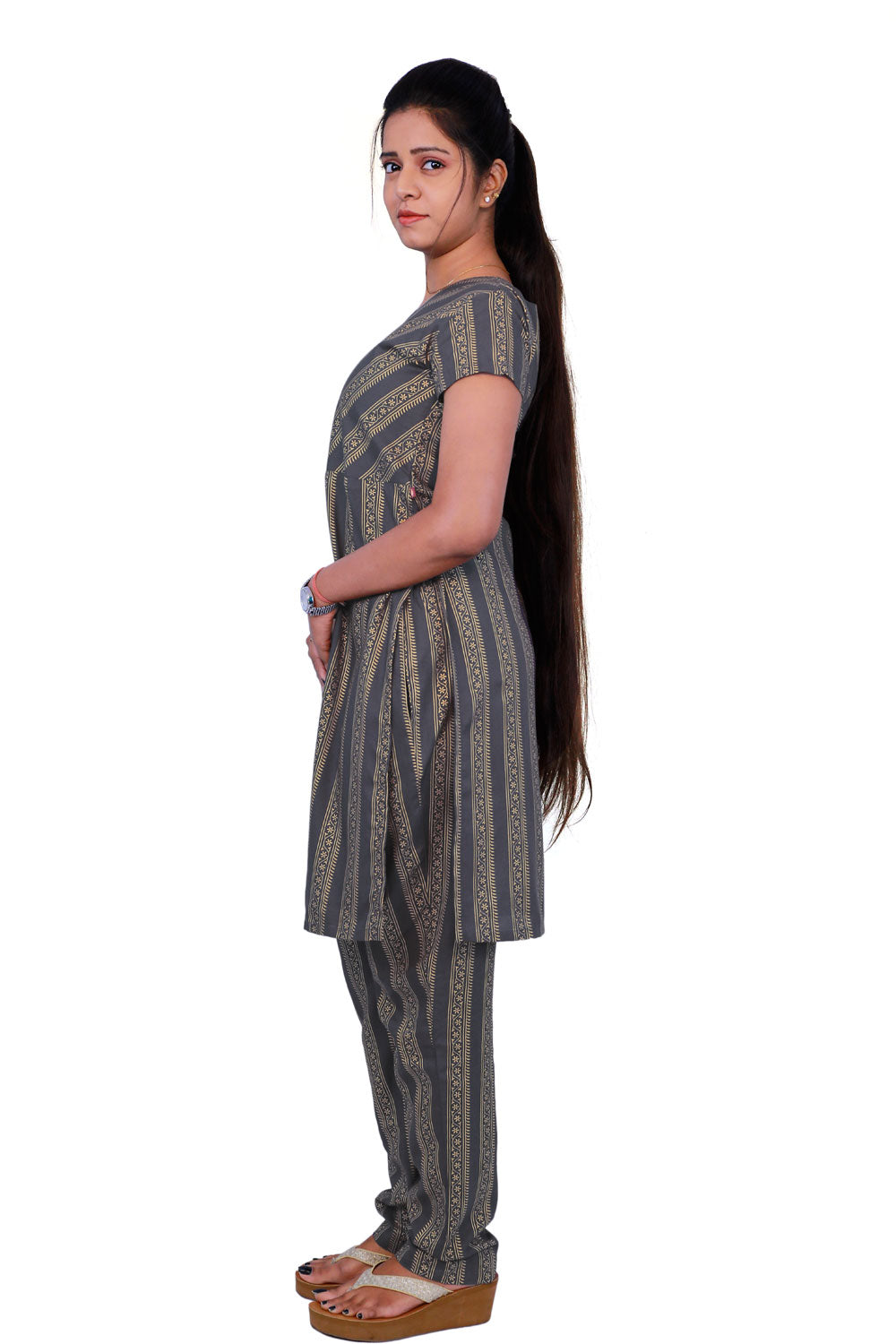 Women Printed Straight Kurta set | S3X187