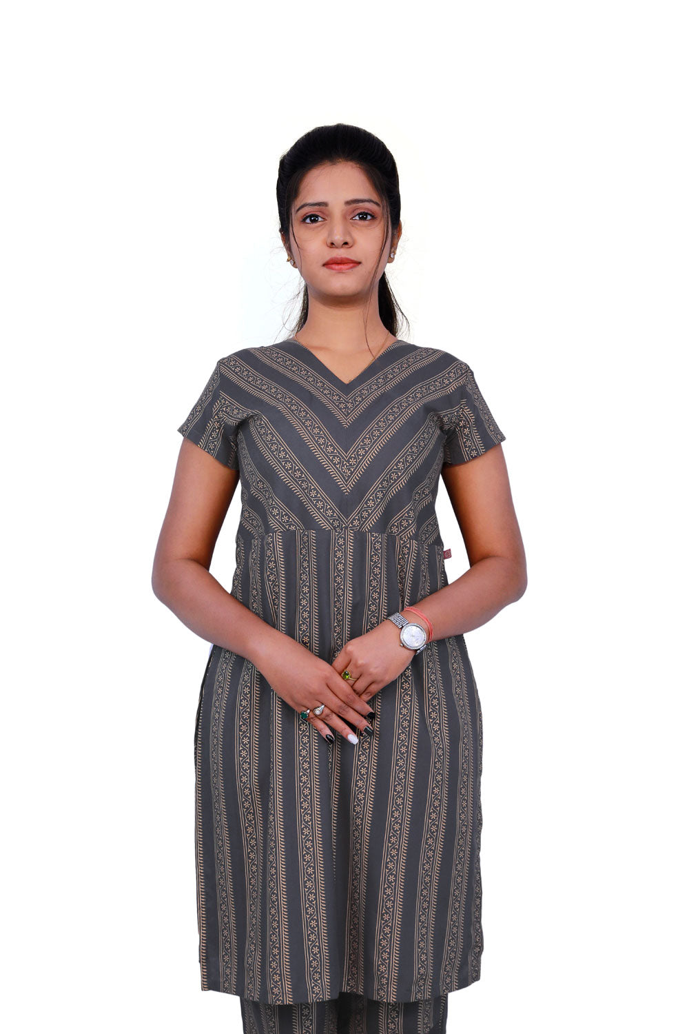 Women Printed Straight Kurta set | S3X187