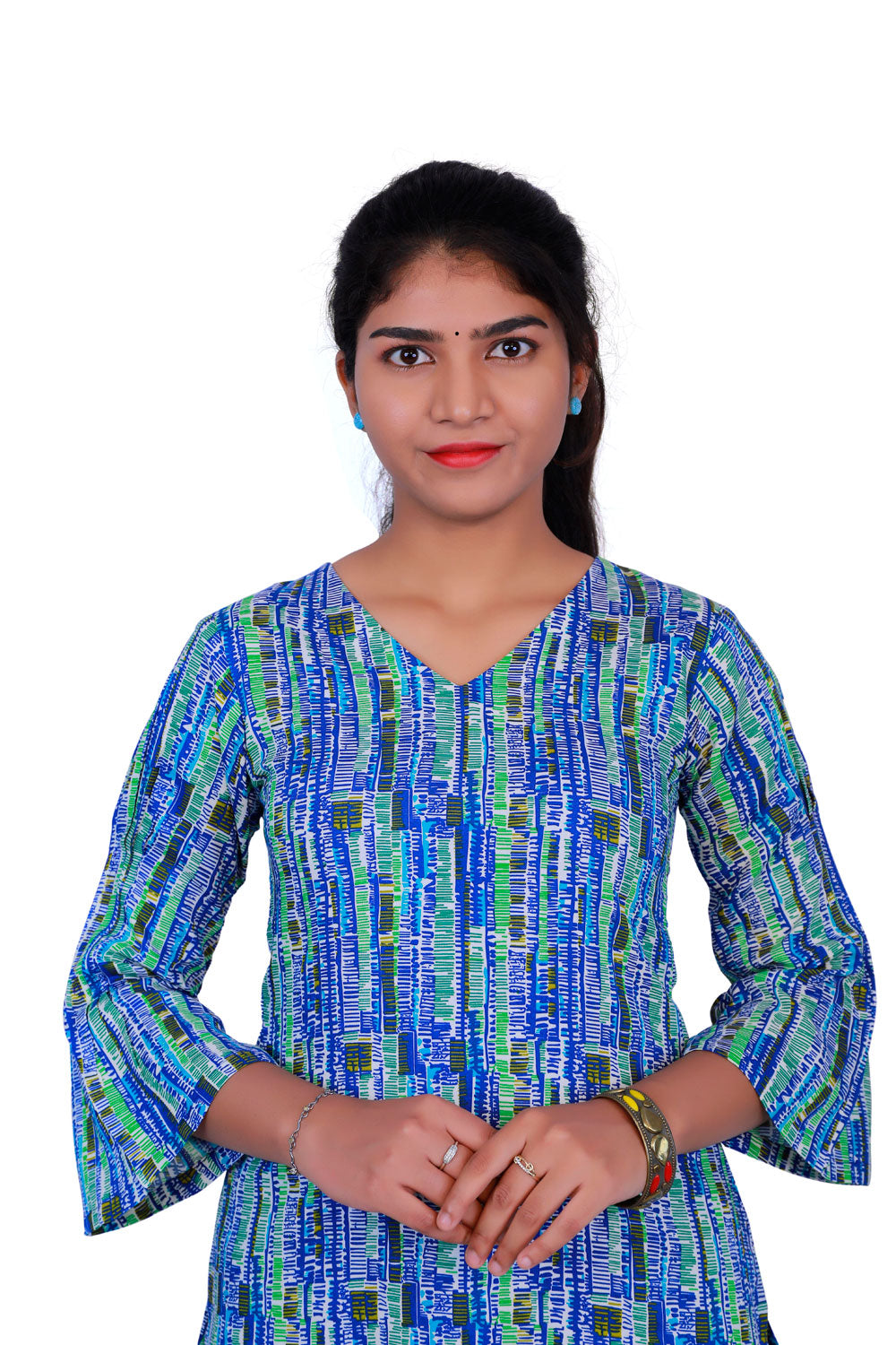 Abstract Print Straight Kurta for Women β Modern Ethnic Wear| S3X217