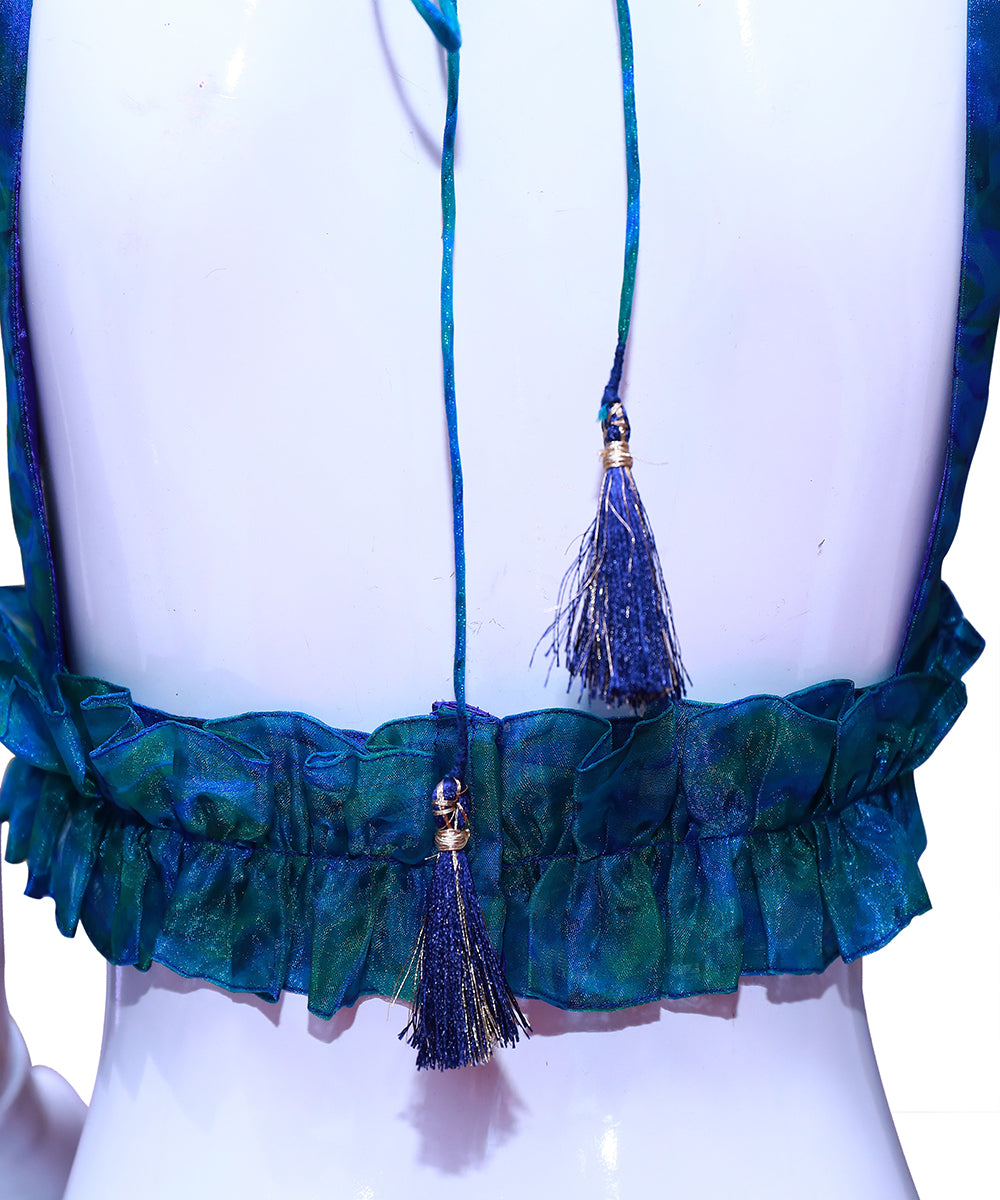 Soft Organza Princess Cut Sleeveless Blouse β Luxe Sheer Elegance | S3 Fashions | S3B13