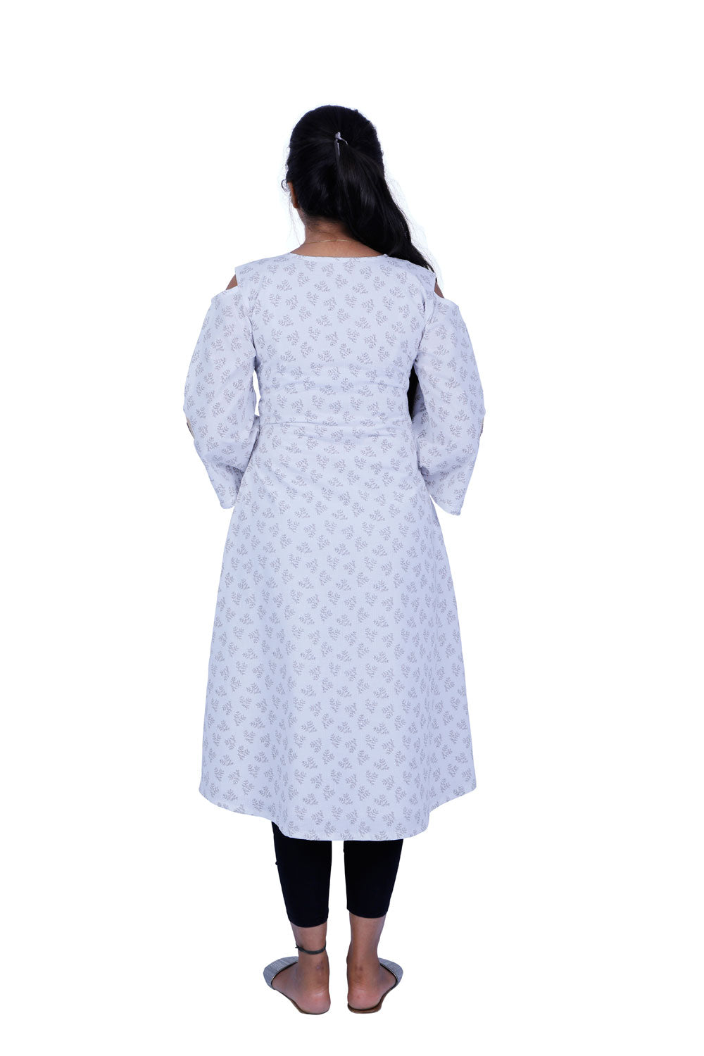 Cotton Printed A-Line Dress | S3W164