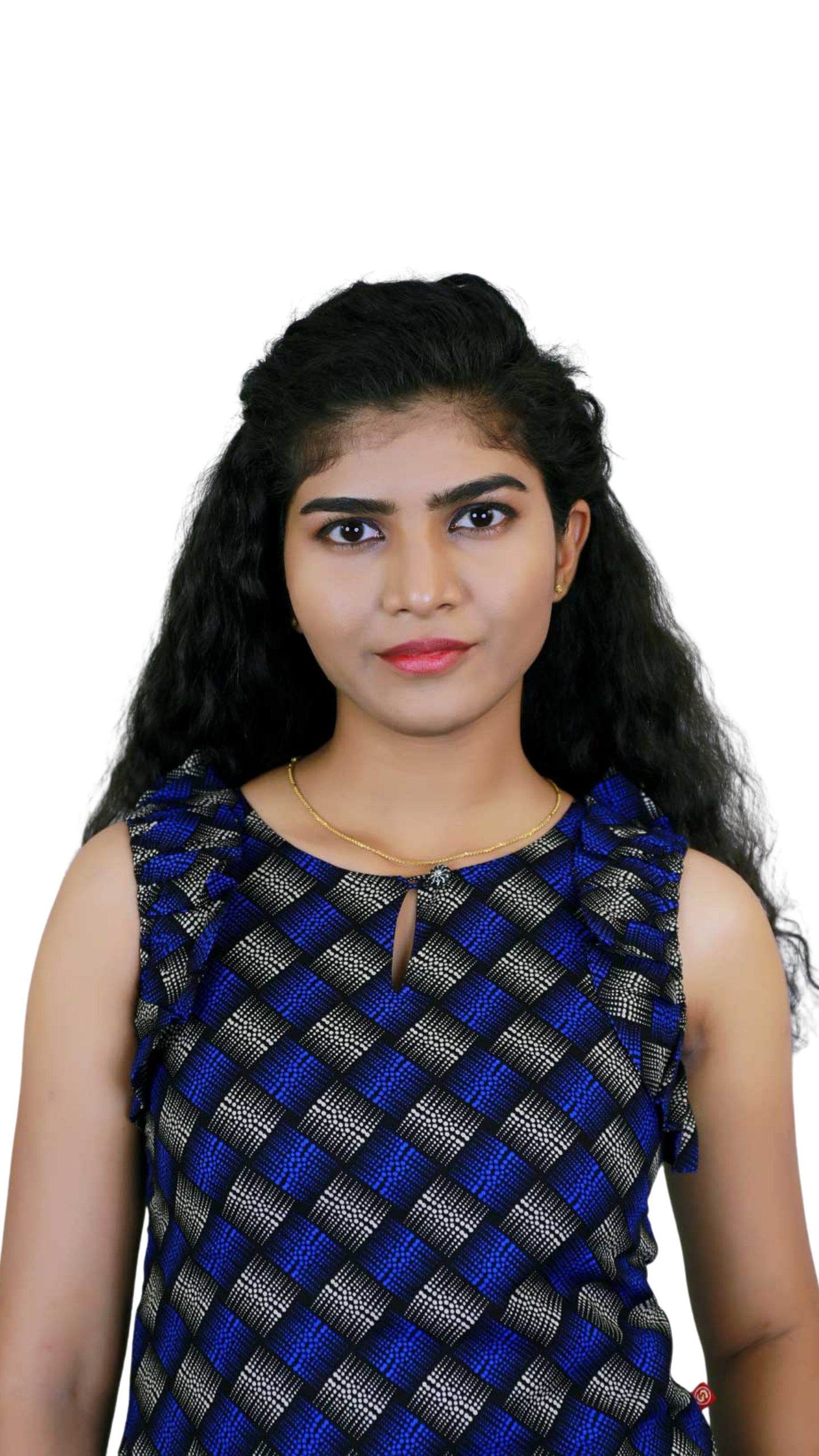 Blue & Cream Ruffle Sleeve Short Top | Trendy Women's Wear| S3ST246