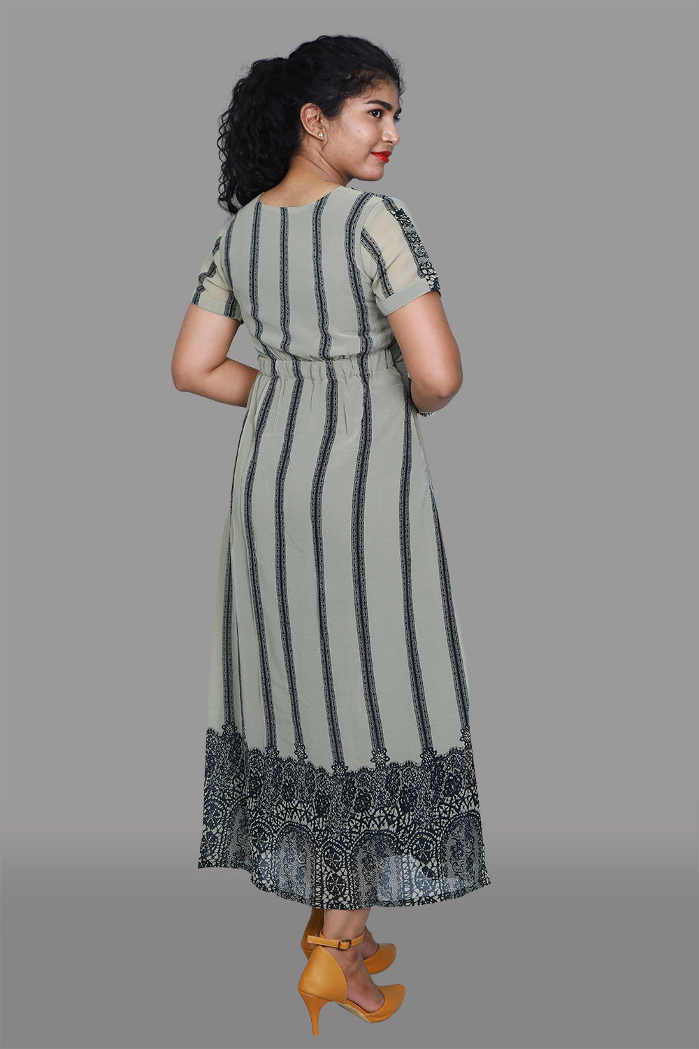 Stylish Grey Gown
