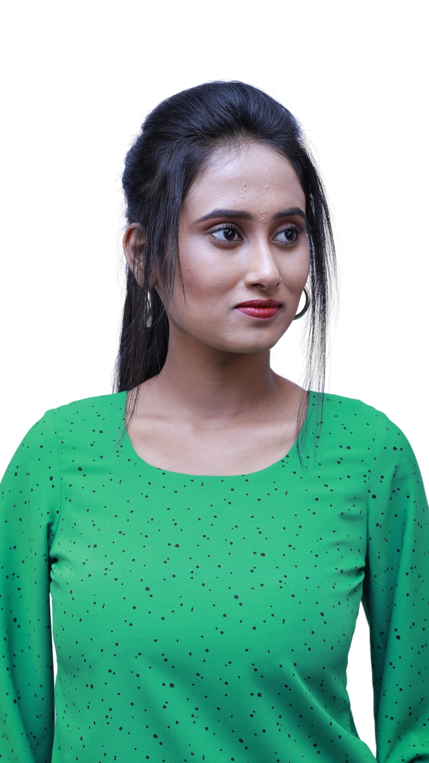 Parrot Green Short Top for Women β Trendy, Bright & Comfortable| S3T277