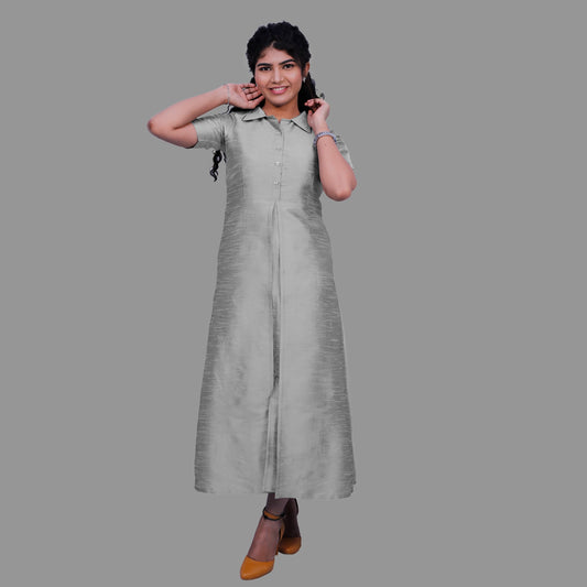 Women’s Solid A-Line Kurta – Effortless Style & Comfort | S3K410