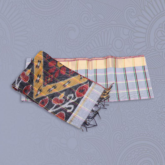 Ikkat Multi Color Saree