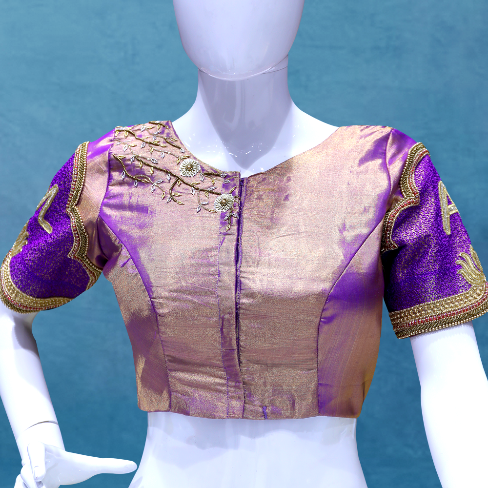 Peacock maggam work wedding blouse
