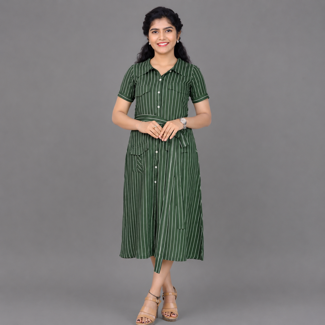 Women Striped A-Line Kurta – Flattering & Stylish Ethnic Wear for All Occasions| S3W804